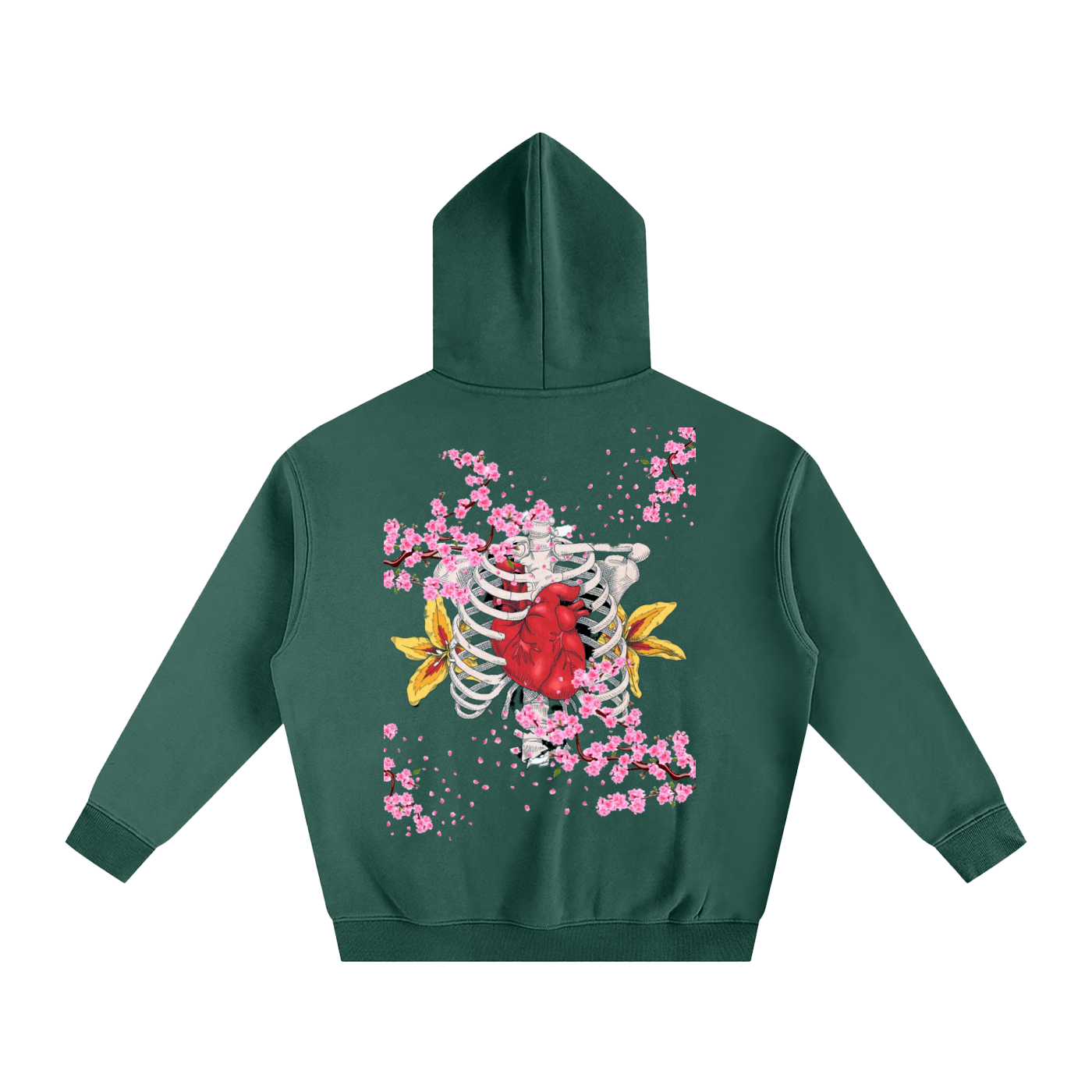 "I AM FASHION" Edin Green Fleeced Hoodie