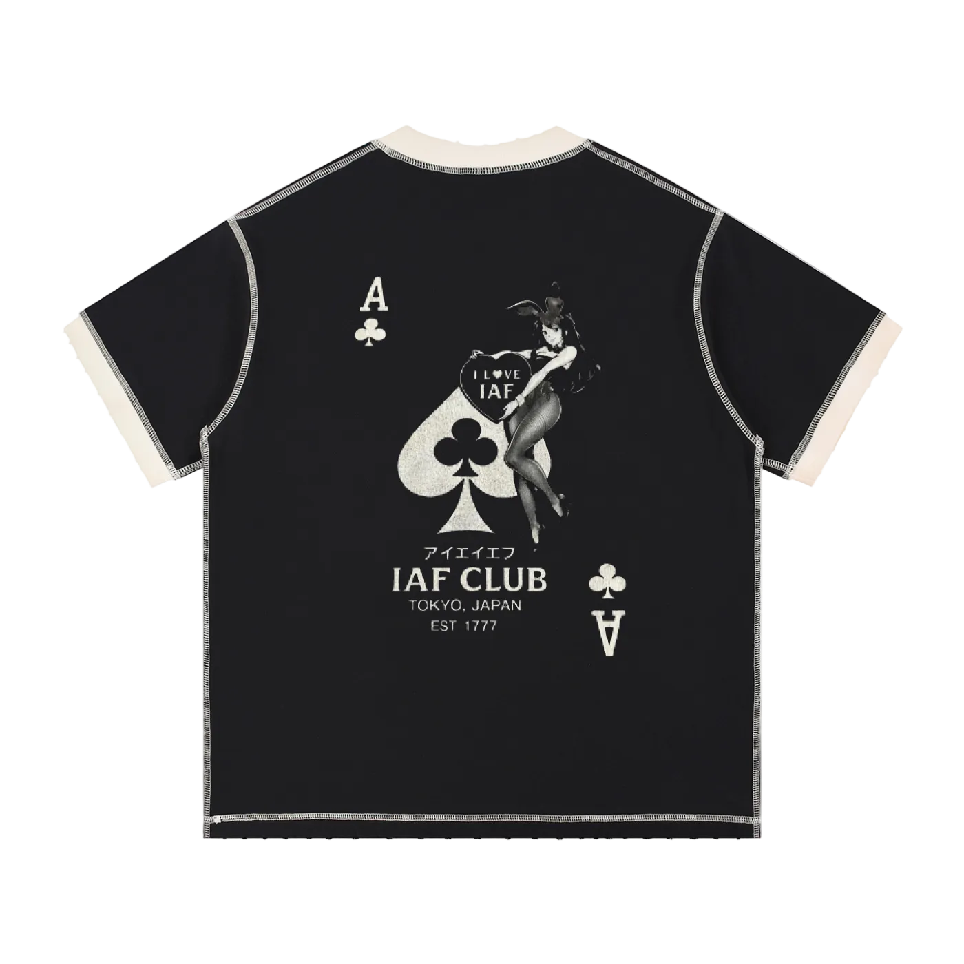 IAF Club Stitched Cotton T-Shirt